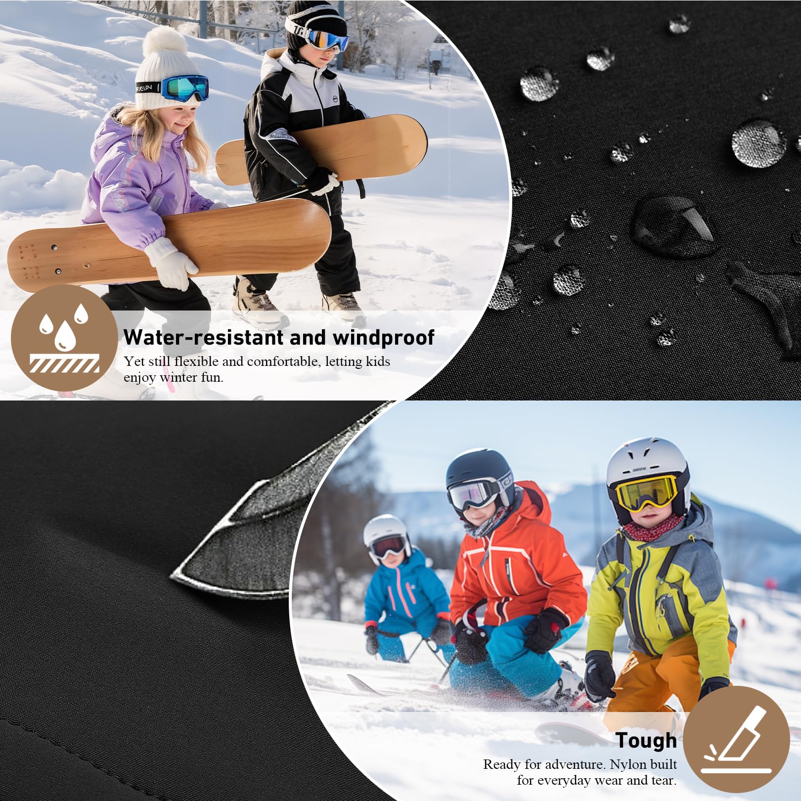 liyiyiyia winter scout pants suitable for hiking, skiing, and camping.