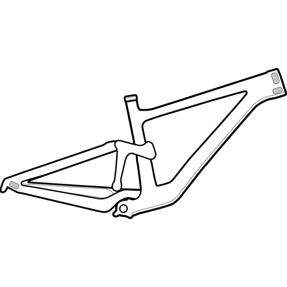 Lizard Skins frame wrap applied to bike with six pieces for quick protection