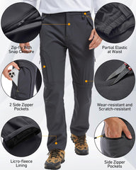 Lizorn hiking pants feature five-pocket design to keep essentials secure.