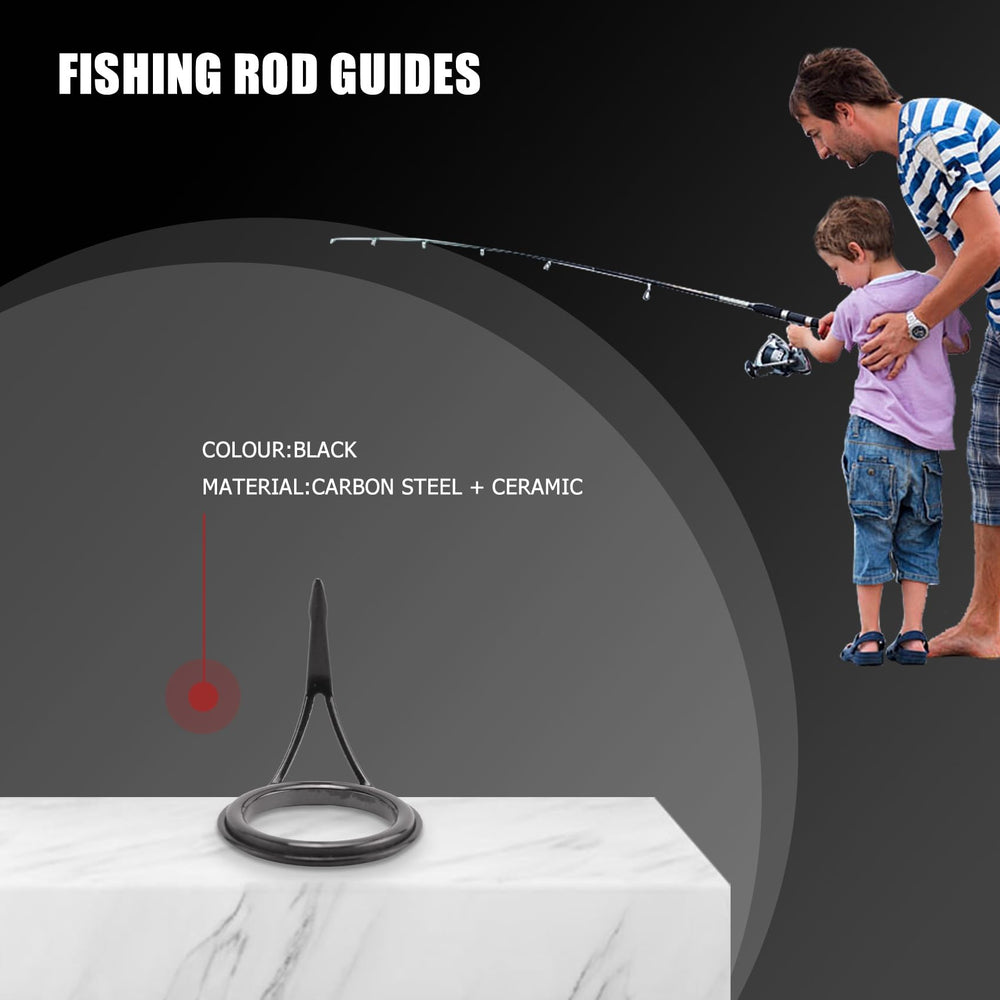 Lizusidtsy rod guide 12mm diameter for durable mid-size rod repairs.