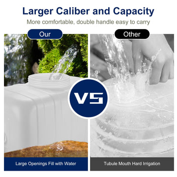 LJJJXXX water storage container dimensions 6.6 gallon, compact for outdoor setups.