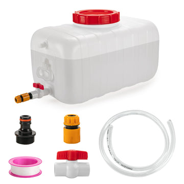 LJJJXXX water storage container front view, rugged camping-ready build.