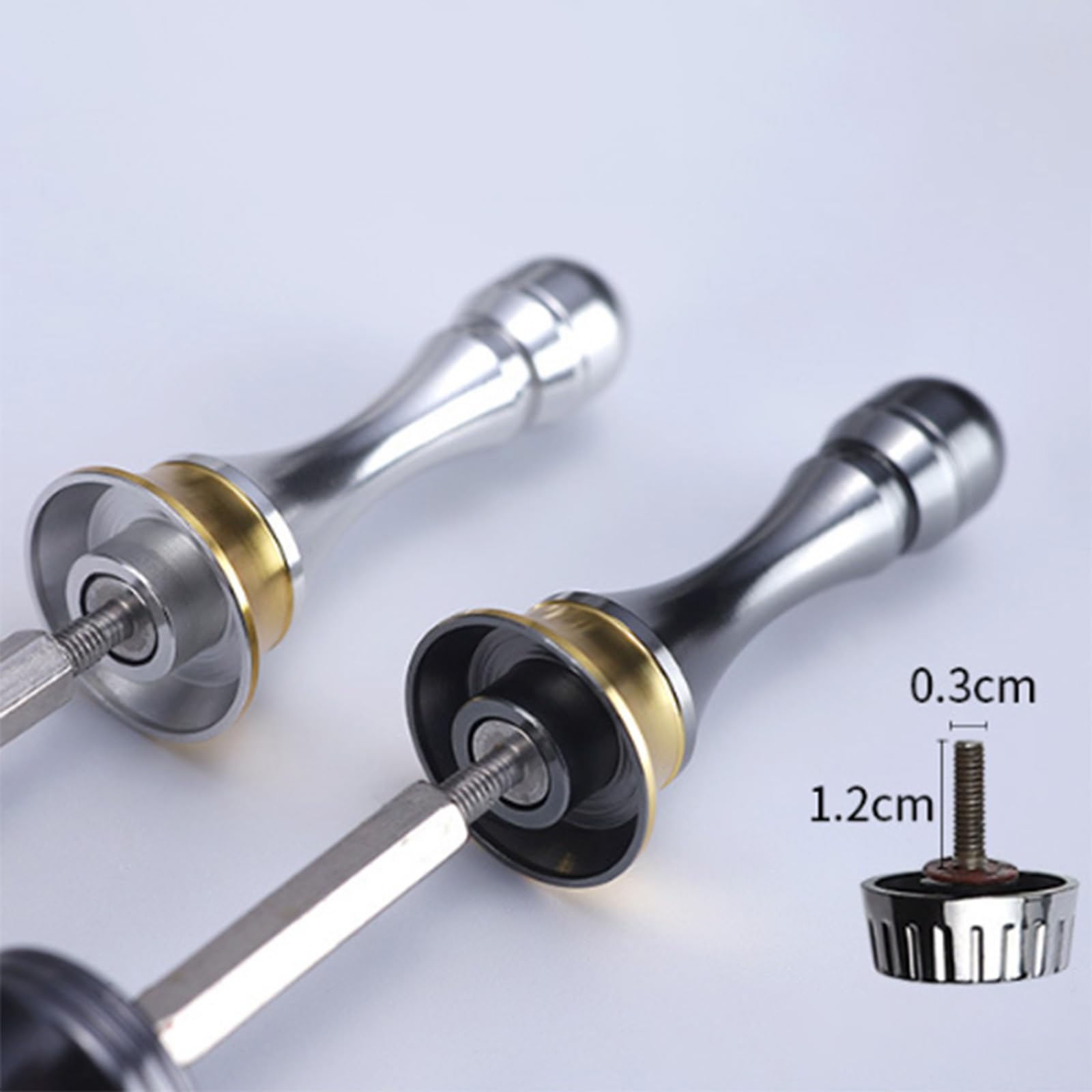 LJKLAJ black and gold spinning stand combines durability with style.