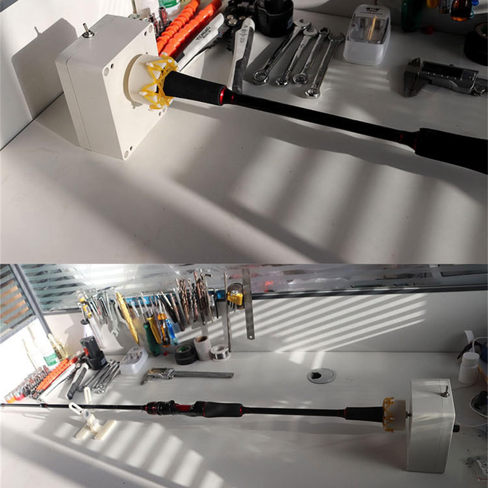 LJKLAJ ABS rod support adds durable stability for fishing setups