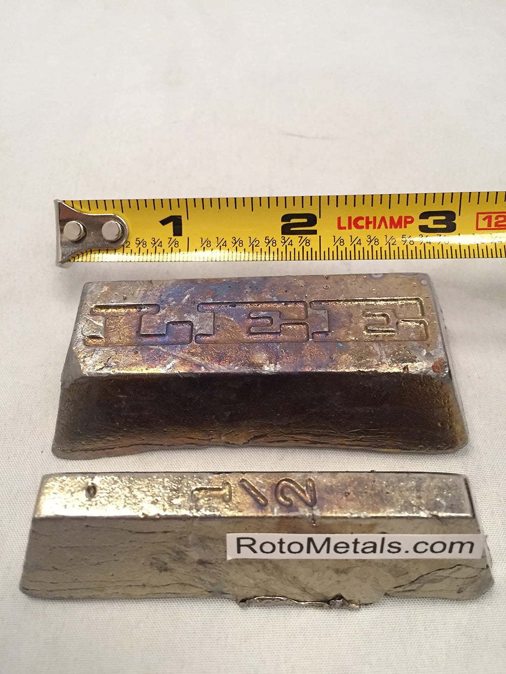 LK lead ingots half-pound pieces ideal for precise bullet shaping