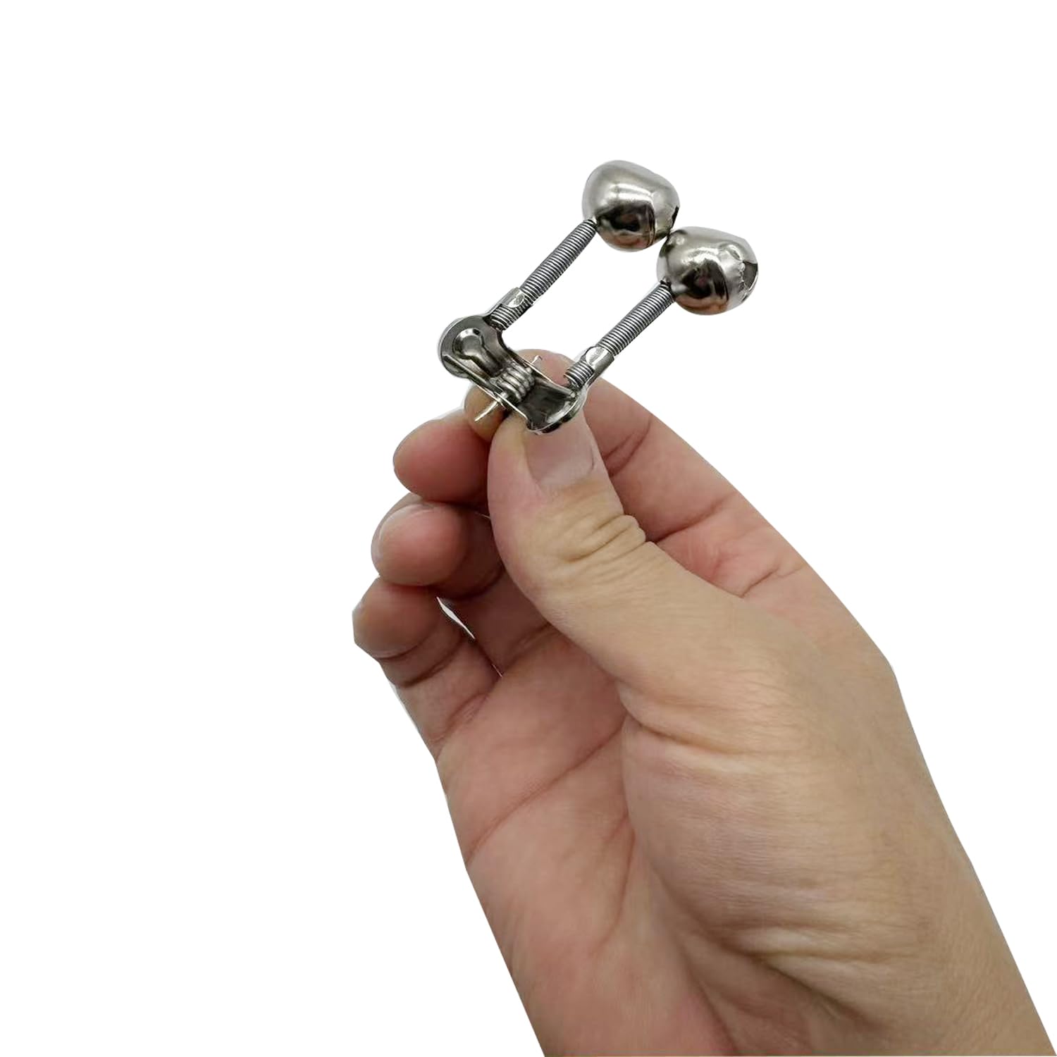 Clip design securing alarm bells to fishing rod