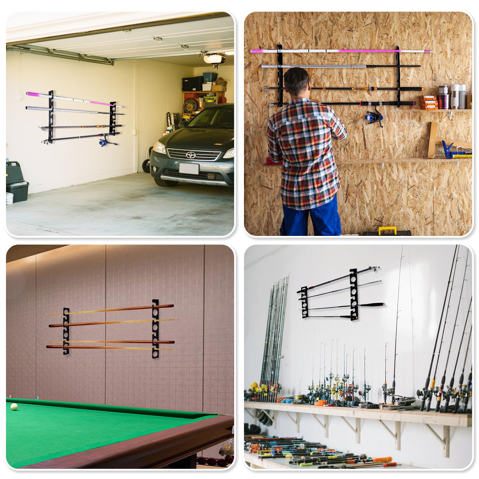 Expandable modular rod storage system demonstrating multiple racks
