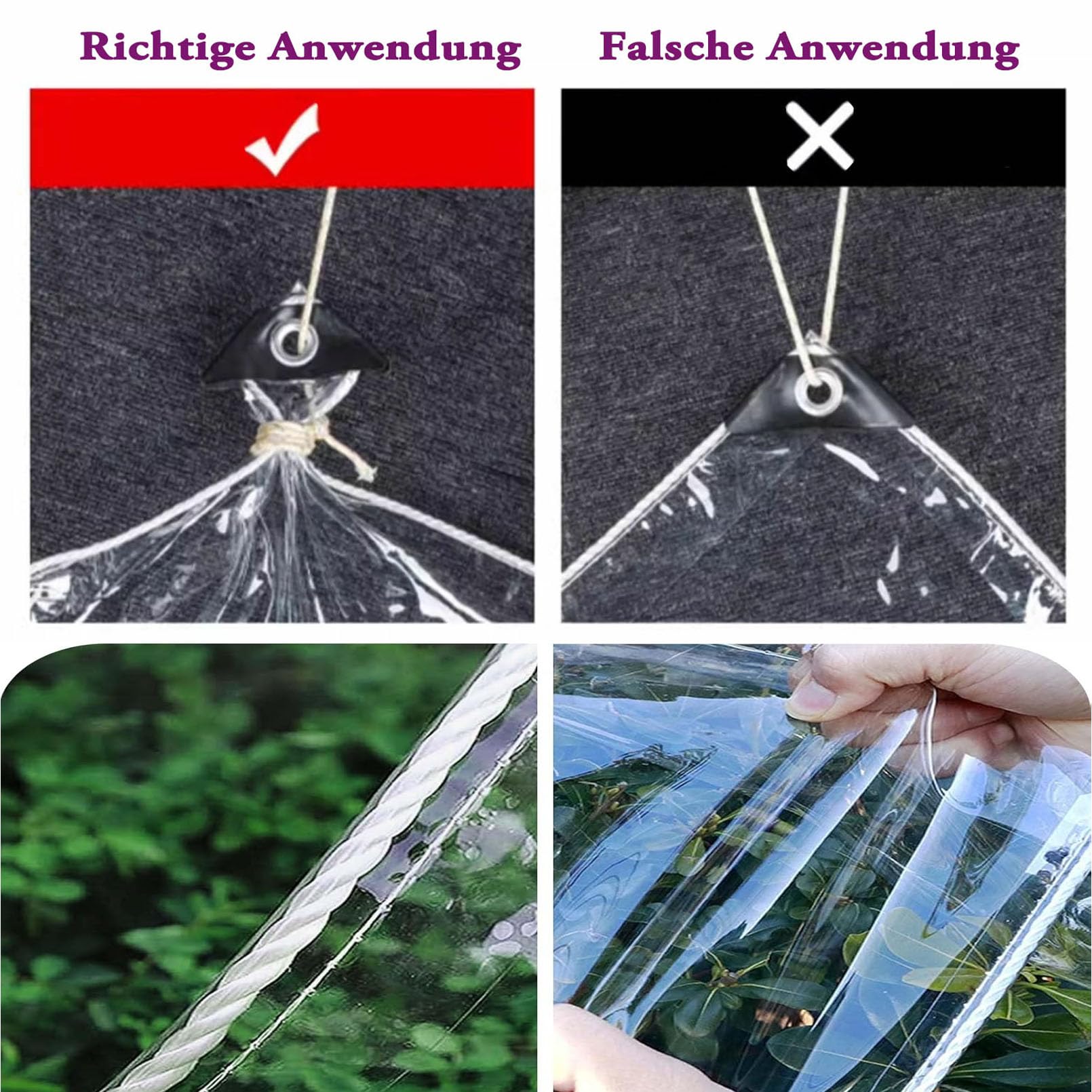 LLPEIJIE026 clear tarp 8x16 greenhouse cover with filtered light and protection.