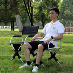 LLZJDDPLY directors chair opened with backrest for outdoor comfort