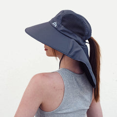 Hiking/fishing hat with UPF50+ protection and neck flap