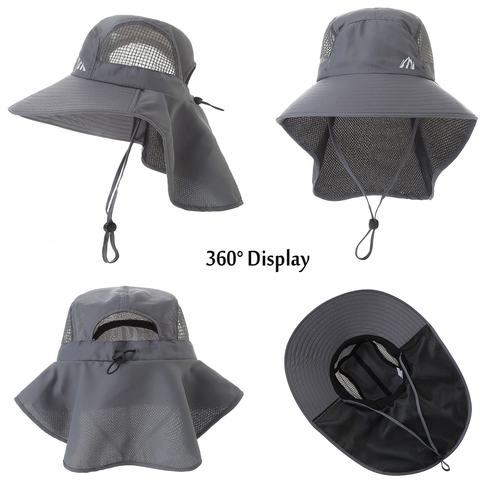Ventilated hiking hat with mesh side vents