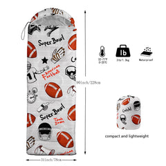 lneffble kids sleeping bag compressed for easy backpacking and storage