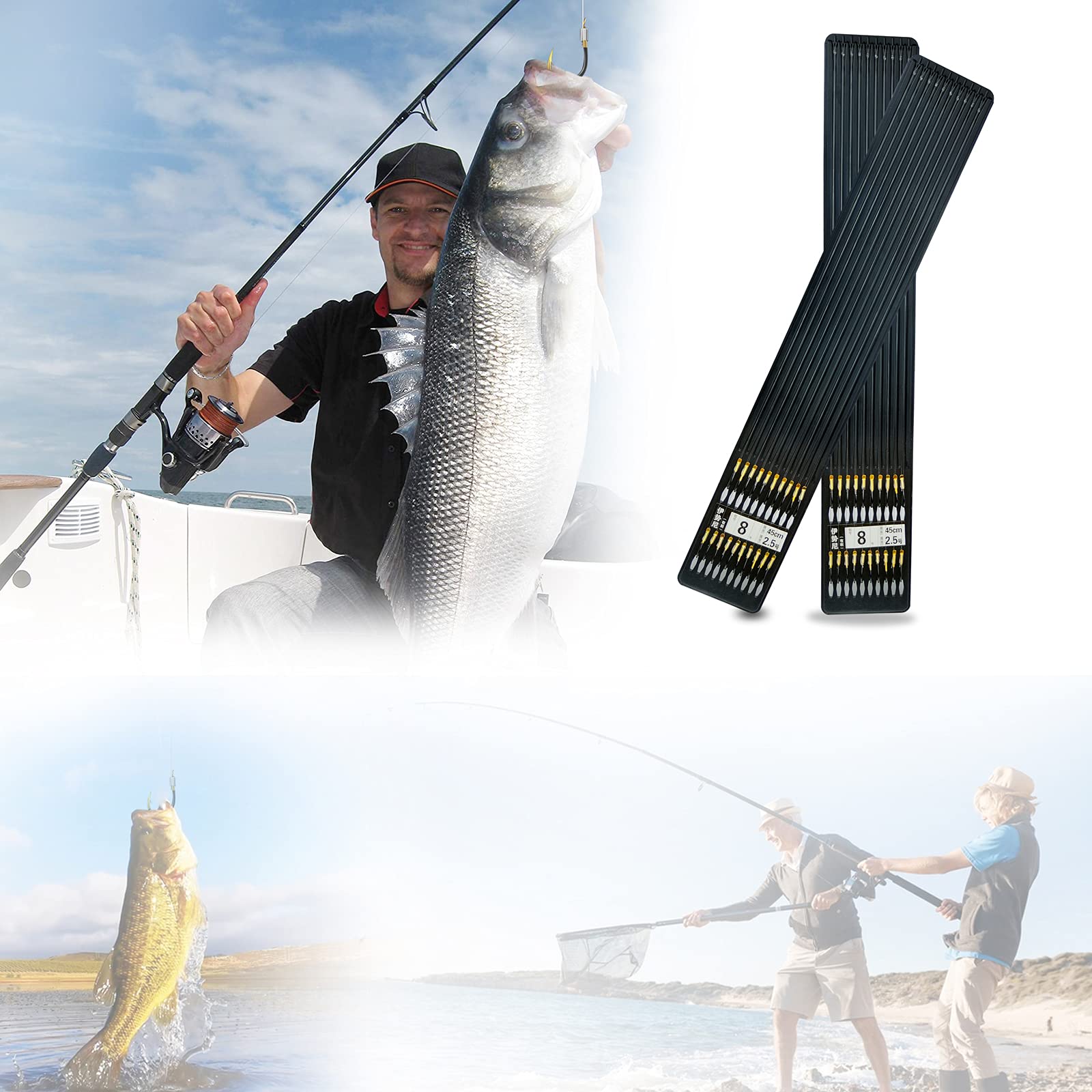 LNOJENR compact pack 7 pcs image conveys portability for on-the-go anglers