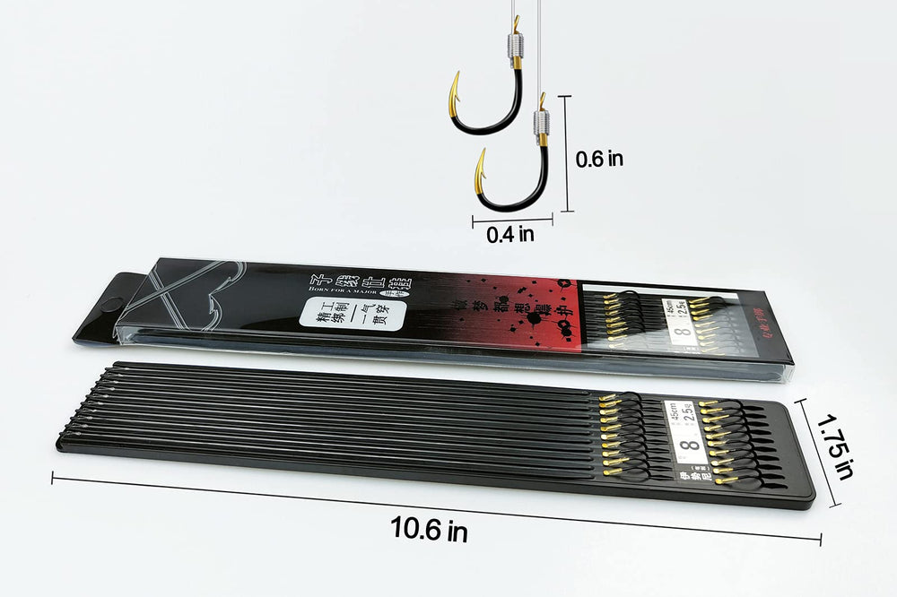 LNOJENR hook dimensions 6-9mm 14-2mm in focus enable targeting a wide range of species