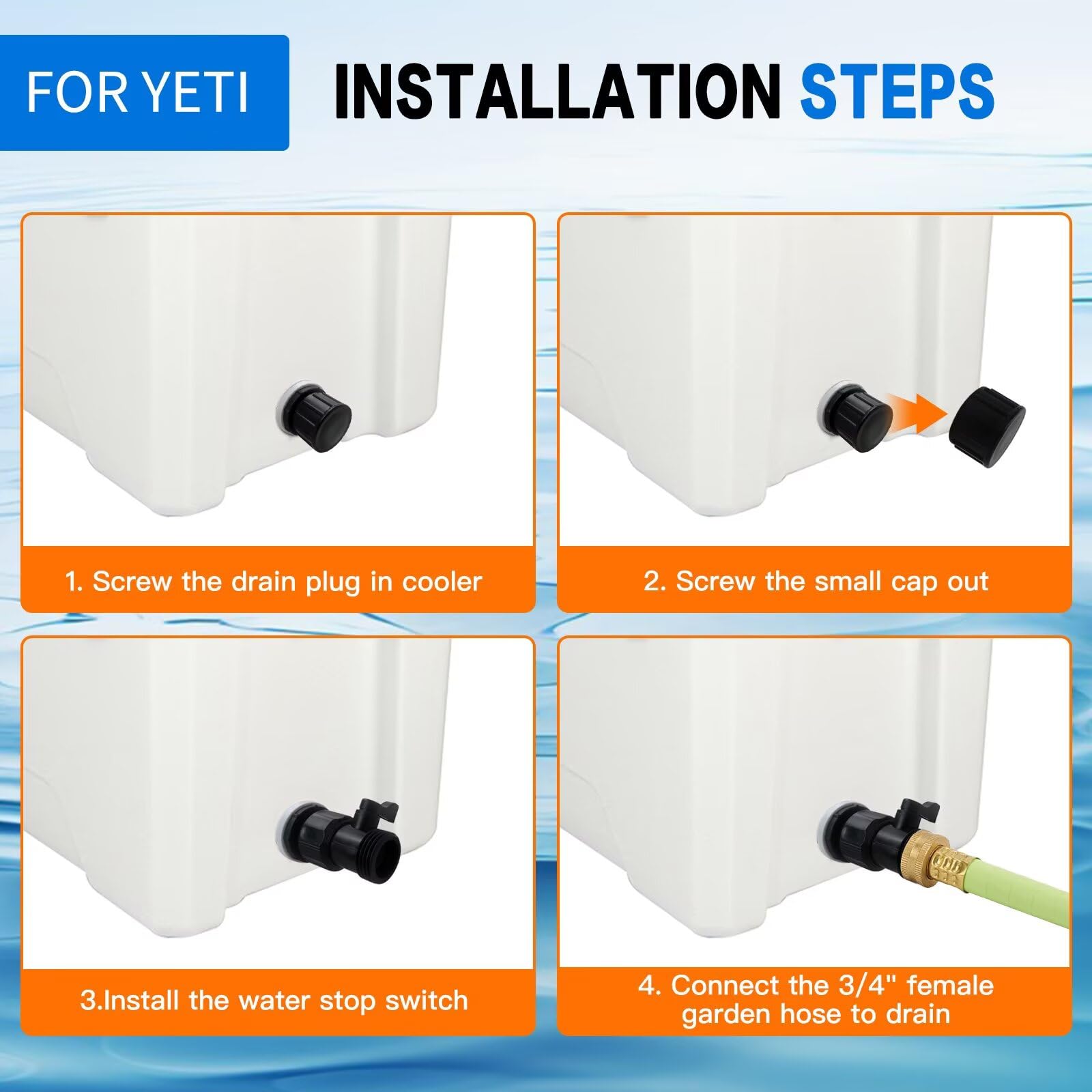 LO MERECES drain plug kit shown in action during field use