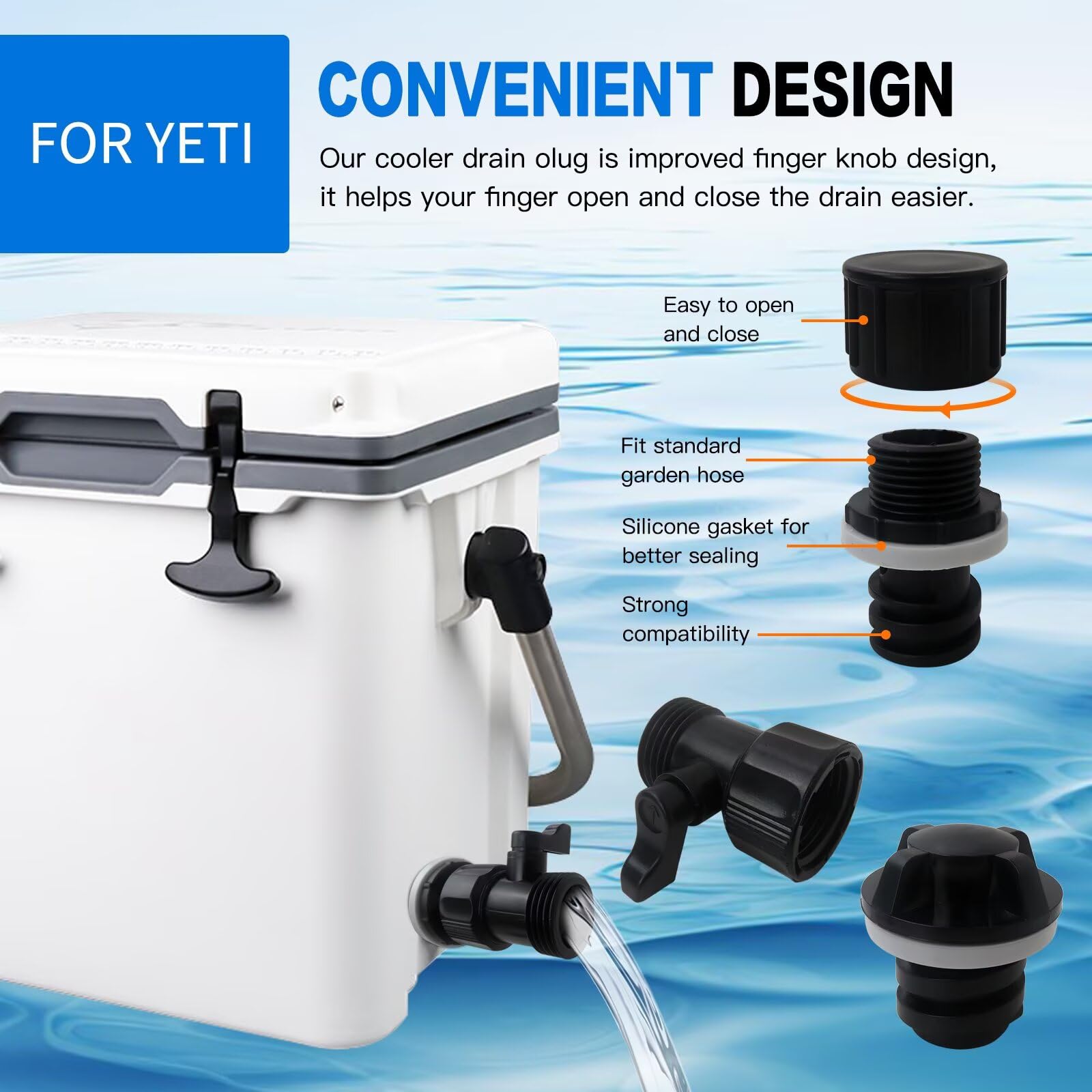 LO MERECES package includes two plugs and shut-off valve