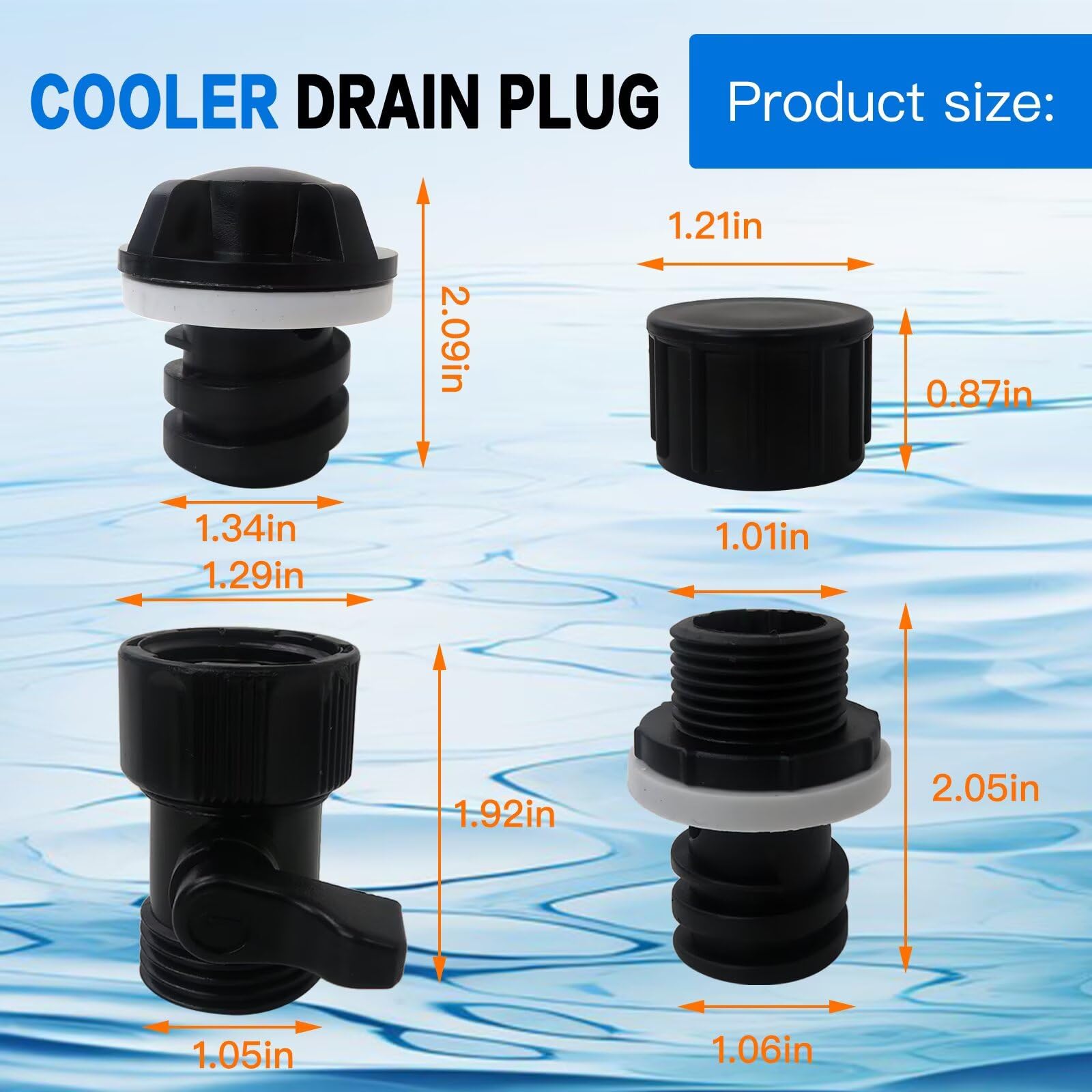 LO MERECES on/off valve enables precise draining without removing the plug