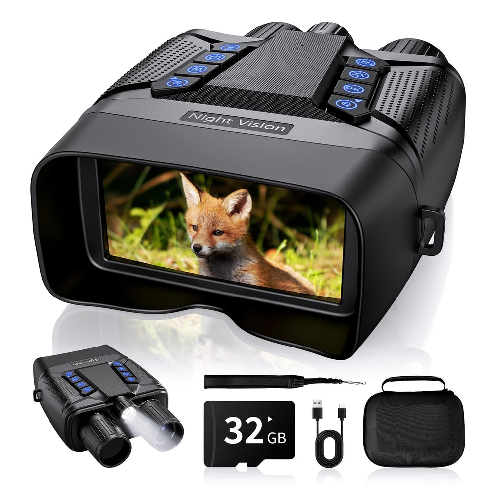 Loatos Night Vision Goggles front view showing 4K clarity for low-light adventures