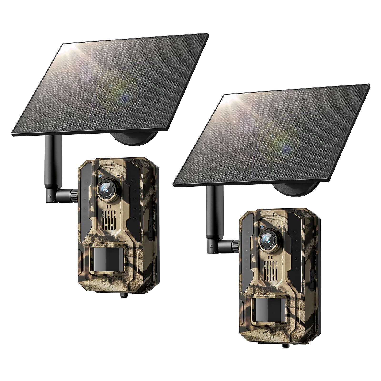Loatos trail camera 2-pack setup showing quick mounting for field scouting.