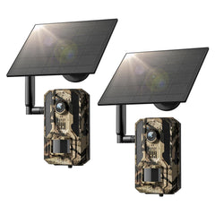 Loatos trail camera 2-pack setup showing quick mounting for field scouting.