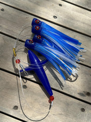 Lobo Lures #245 200lb leader rigging close-up reveals secure chafe guard and reliable connections