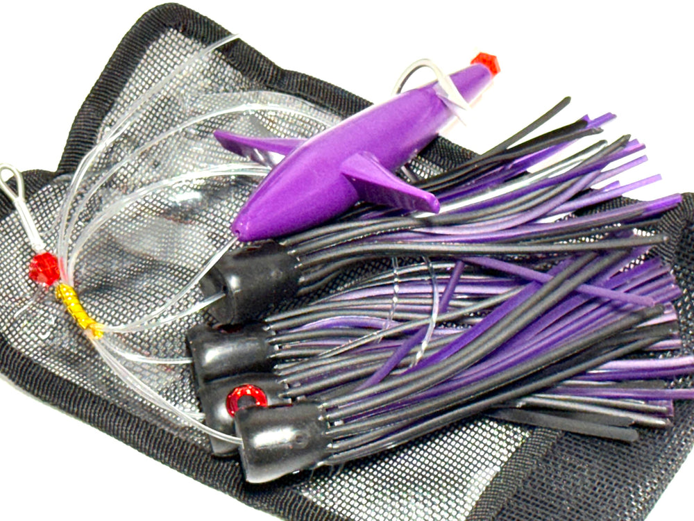 Lobo Lures 245 UV Refractive Technology head glowing to attract pelagics.
