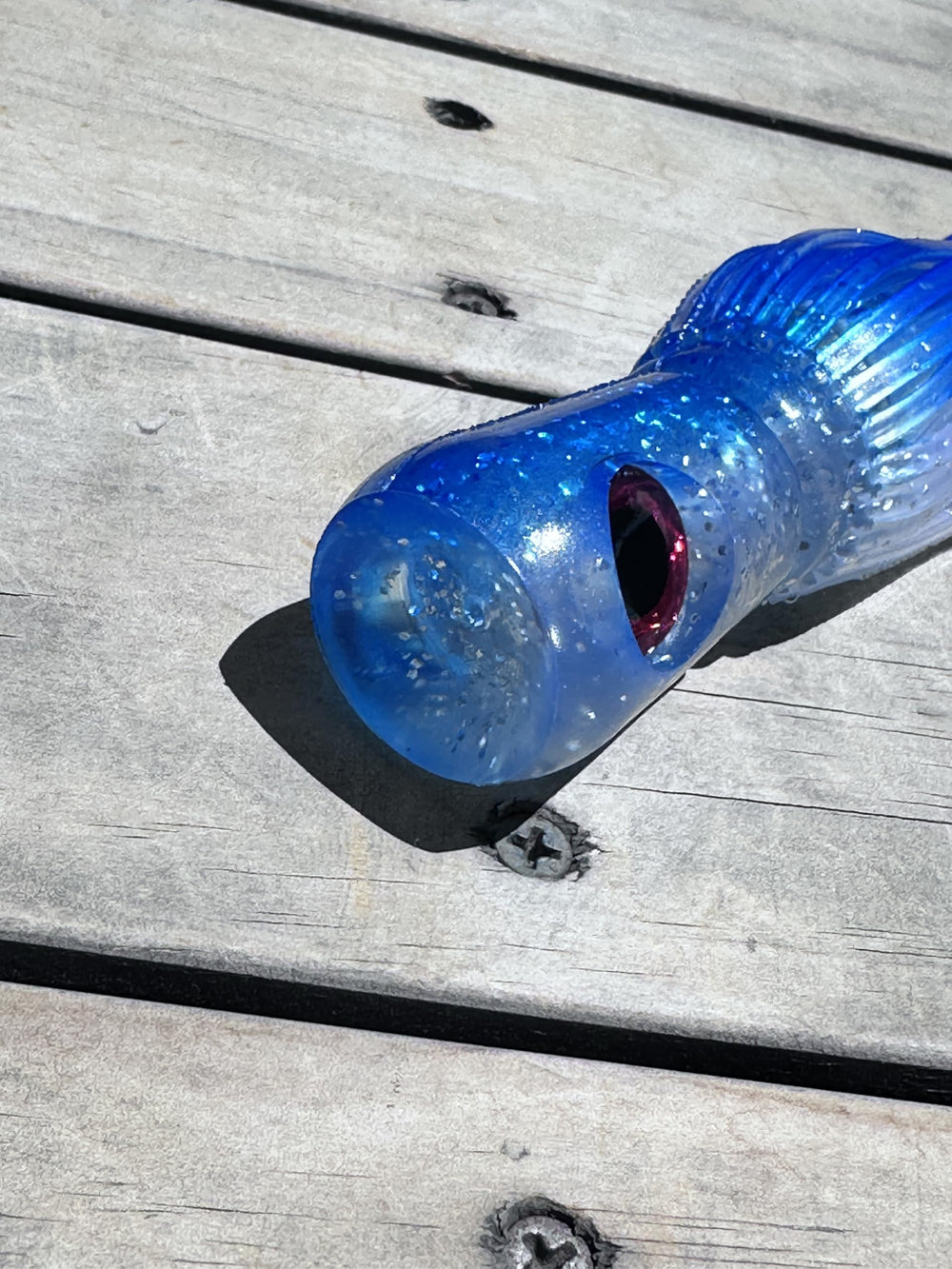 Lobo Lures Big Chugger 3D eyes add realism underwater