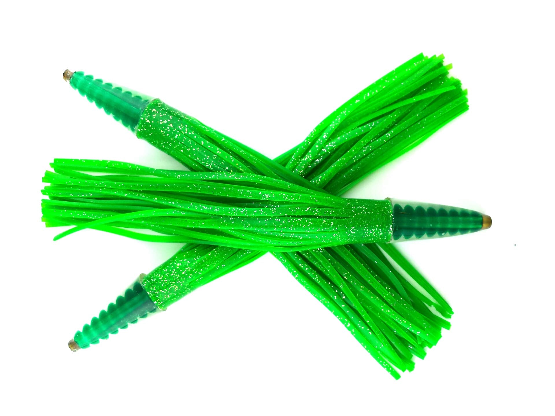 Lobo Lures Green Machine bullet lure 13-inch side view boosts visibility and action