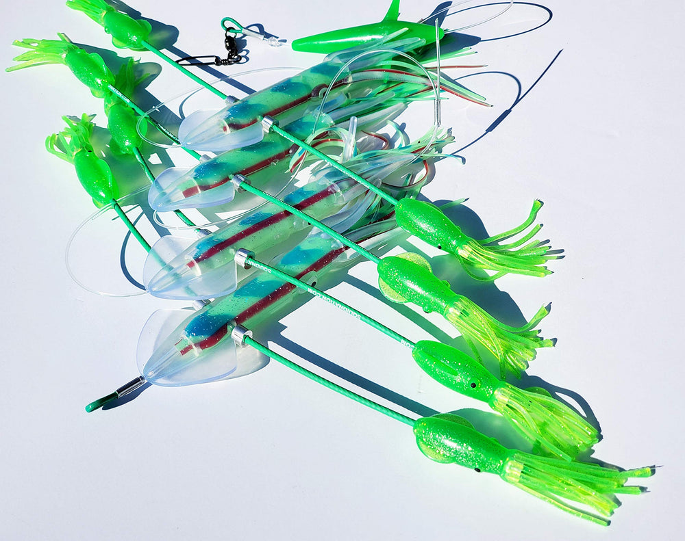 Lobo Lures SquidNation Billfish Edition Flippy Floppy, helps attract larger billfish visually.