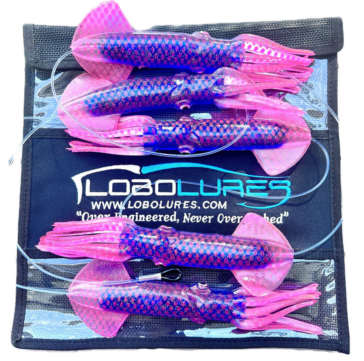 Lobo Lures Mold Craft squid chain teaser boosts visibility for big game fishing