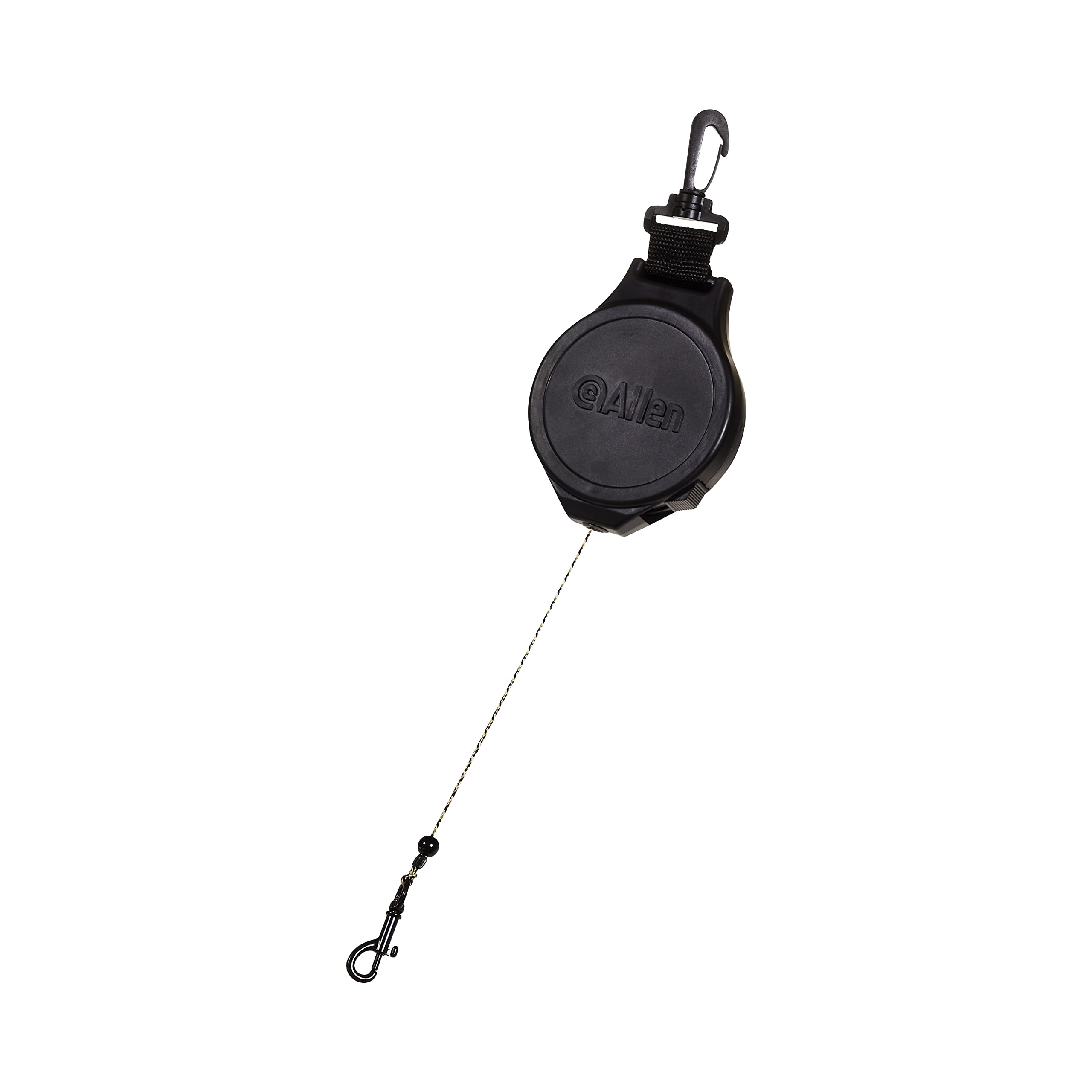 Lockable cord extended and ready to attach gun or bow