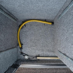 Flexible design of Lockdown rod fits tight spaces without bulk