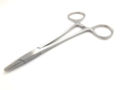 Locking pliers with locking grip teeth for earring holder and veterinary tools – 14 cm