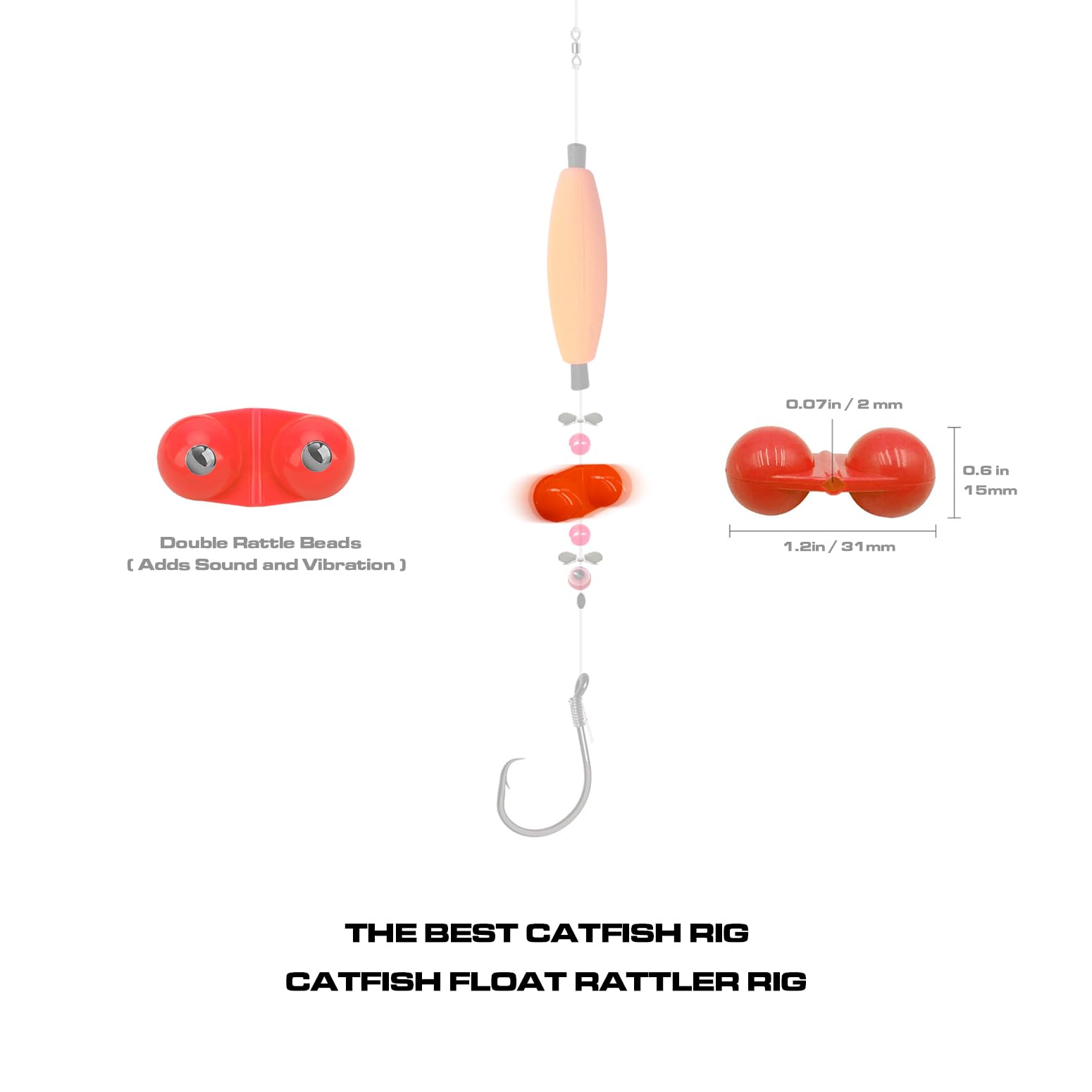 High-carbon steel circle hooks and stainless steel snaps