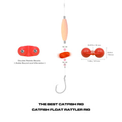 High-carbon steel circle hooks and stainless steel snaps