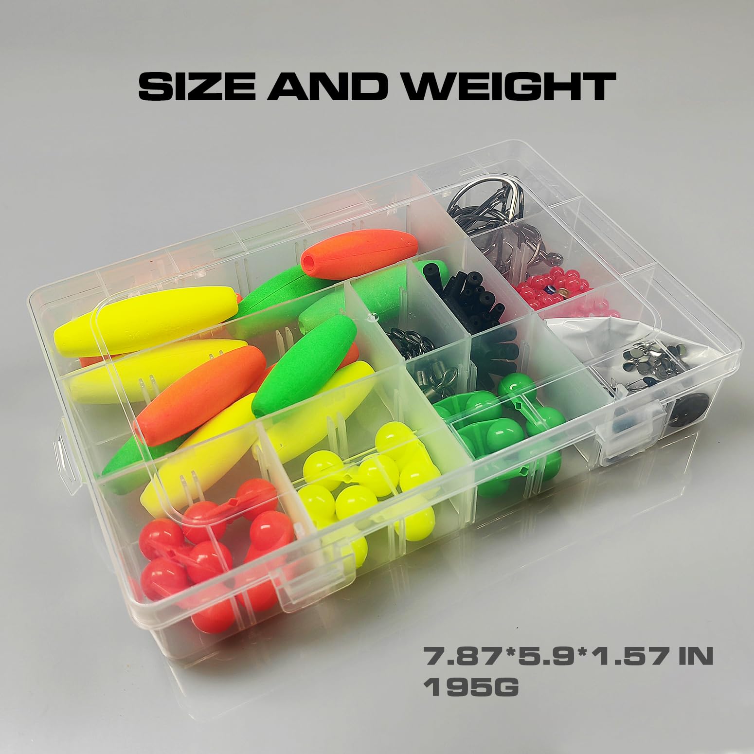 All-in-one 126-piece catfish tackle kit from LOEIBMIRY