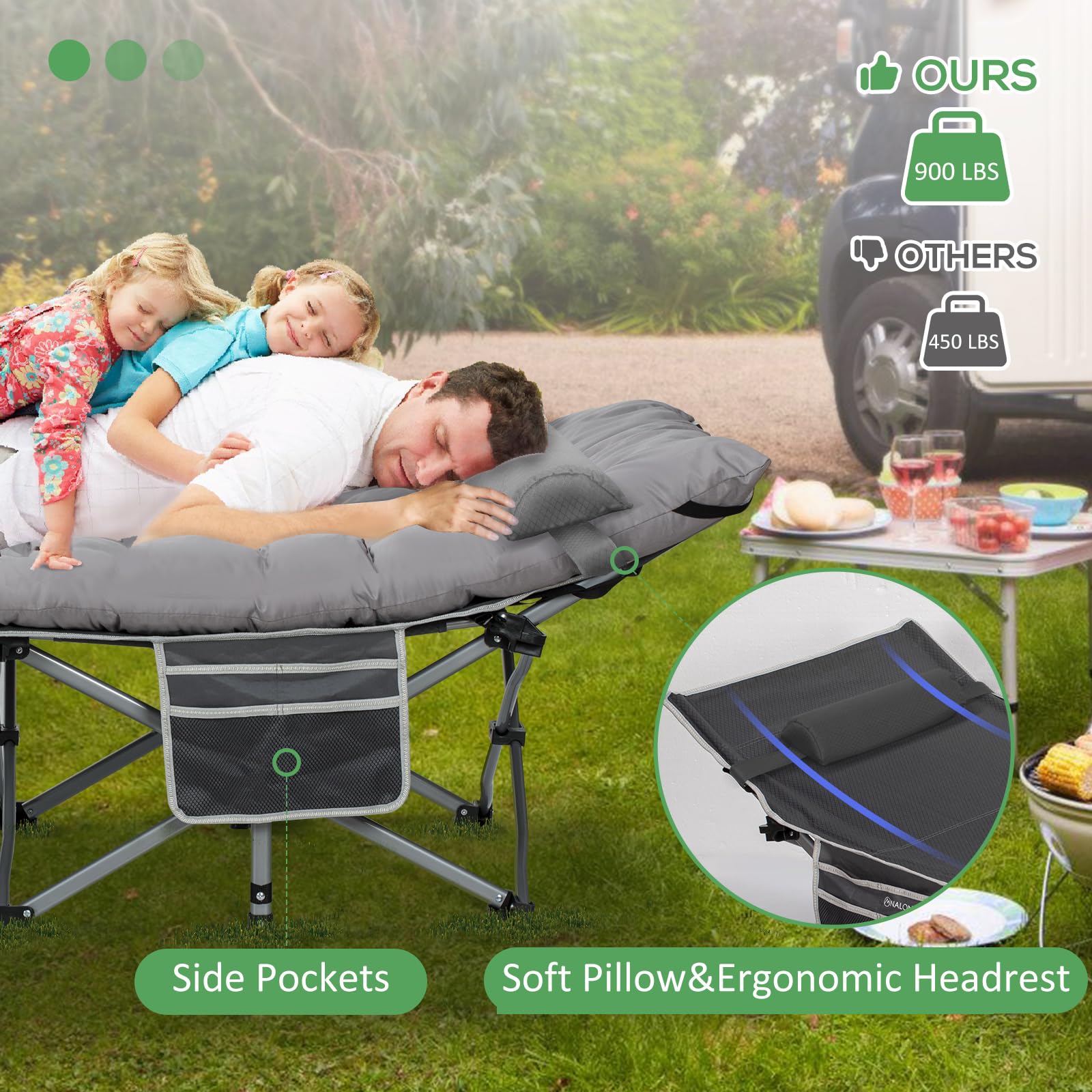Sturdy 900 lb capacity supports adults on various terrains.