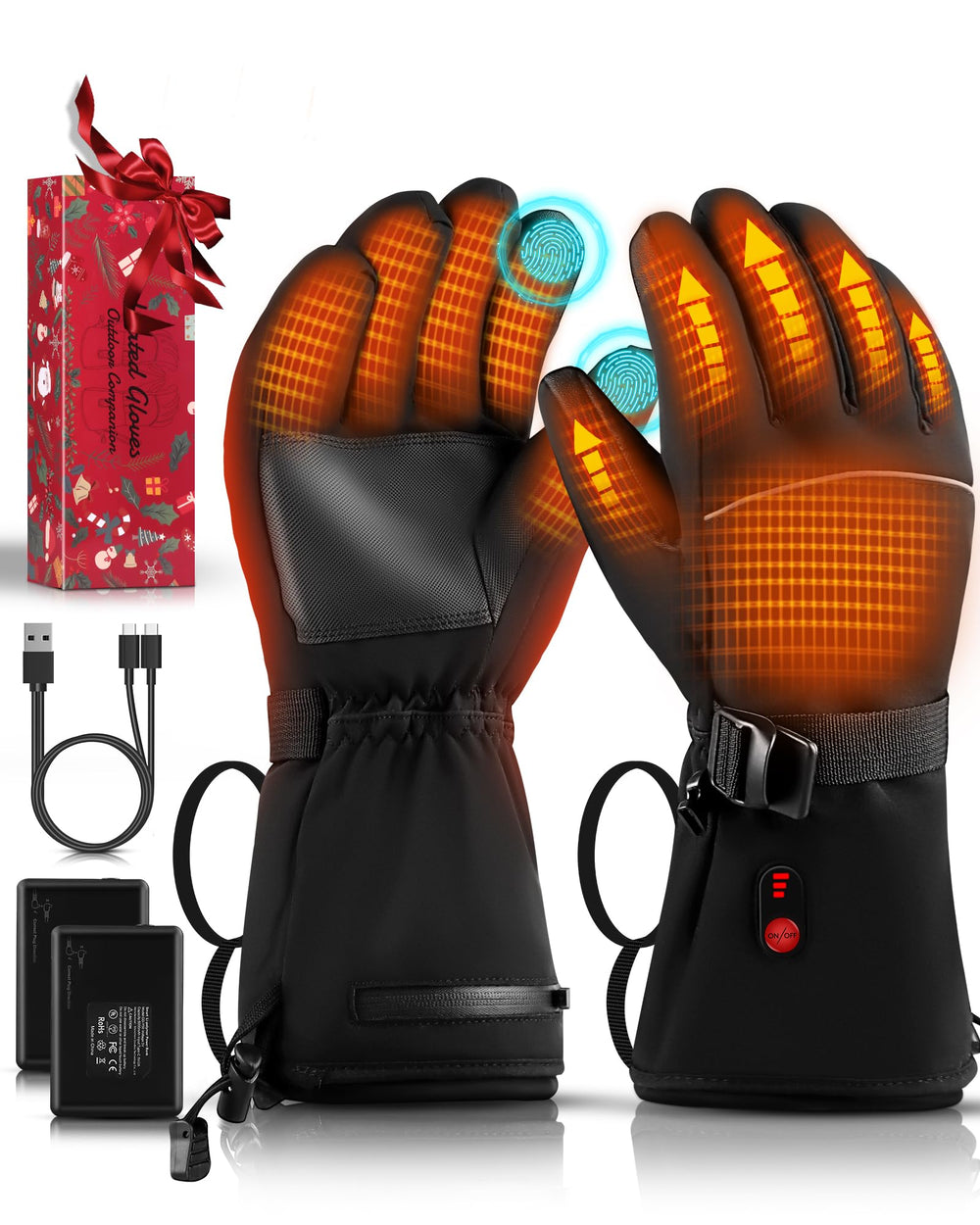 LOFINIMO GLOVES exterior view shows rugged 150D fabric for all-weather warmth