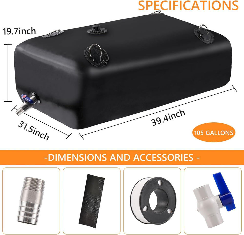 LOFTANK 3/4-inch spigot connection enables controlled dispensing.