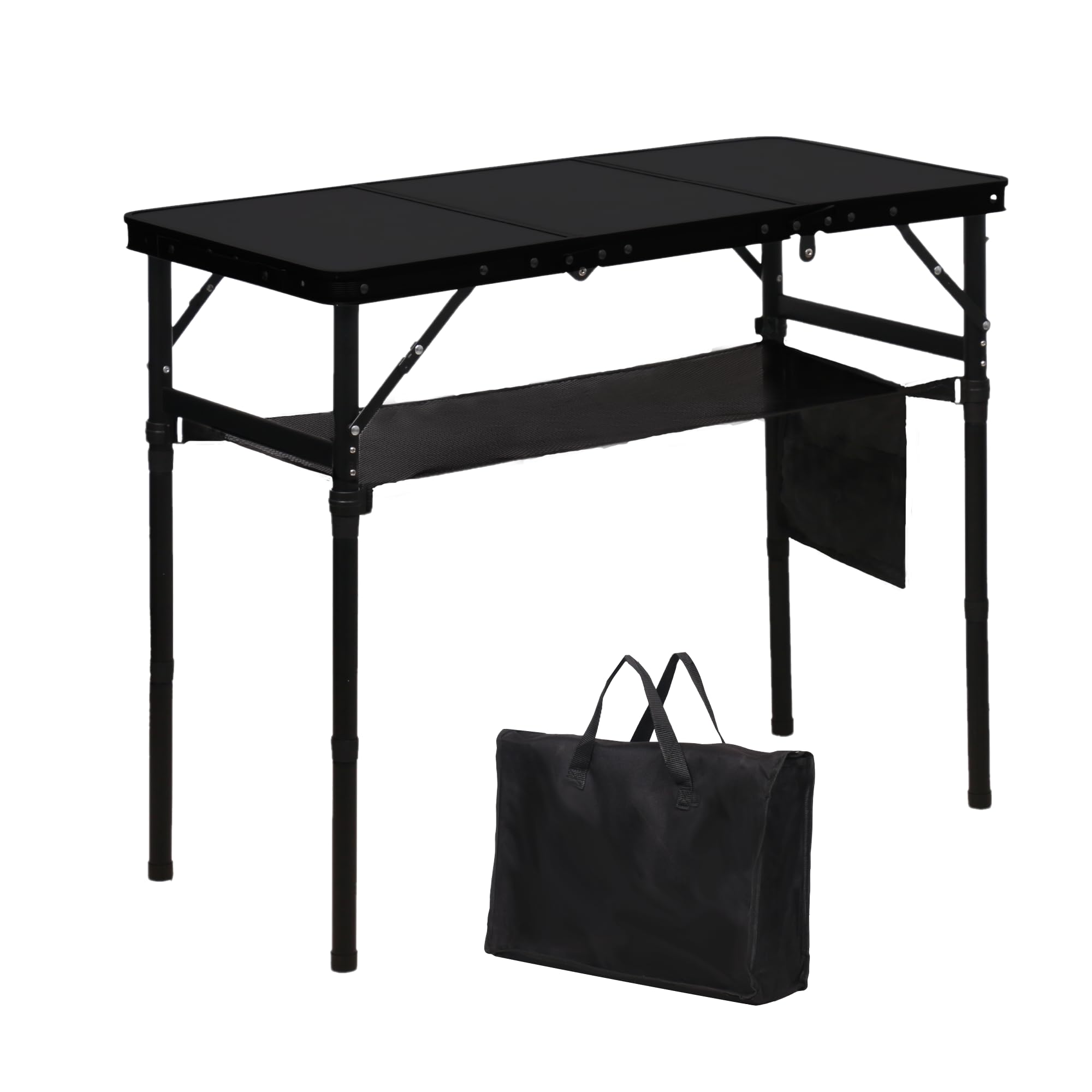 LOFTEY folding camping table top view shows a spacious surface for outdoor meals.