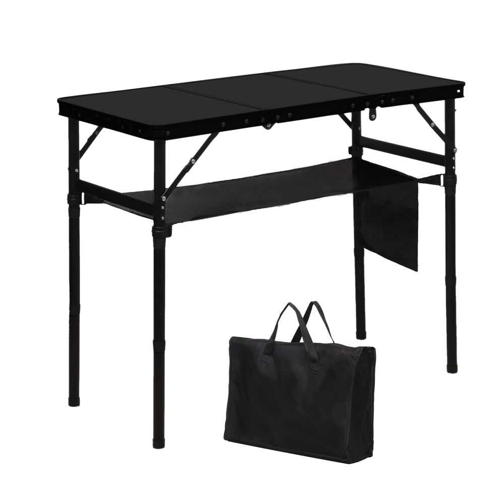 LOFTEY folding camping table top view shows a spacious surface for outdoor meals.