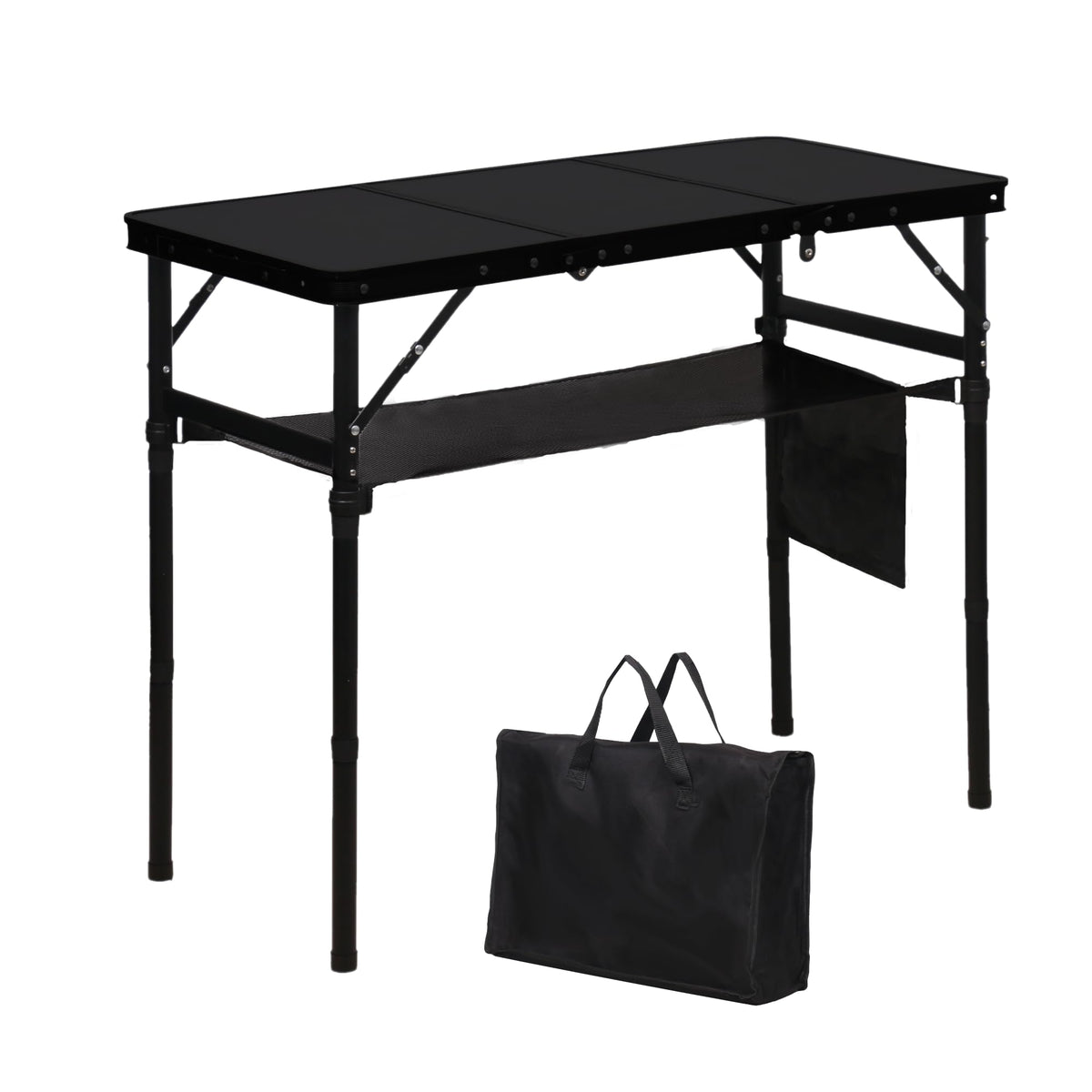 LOFTEY folding camping table top view shows a spacious surface for outdoor meals.