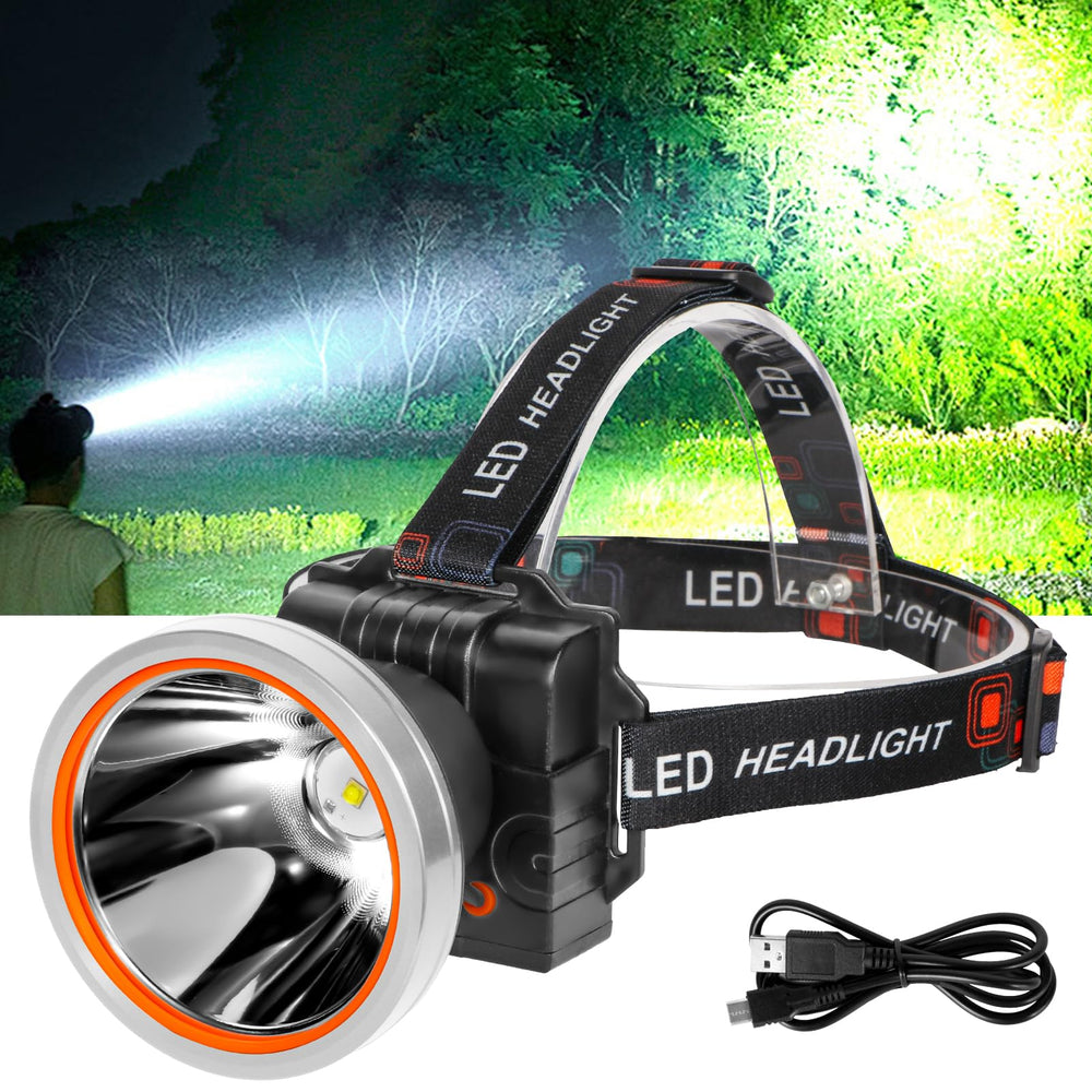 Lokilo Ultra-Bright Headlamp front view highlights compact, comfortable design for hands-free tasks.