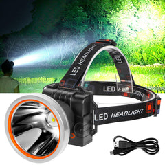 Lokilo Ultra-Bright Headlamp front view highlights compact, comfortable design for hands-free tasks.