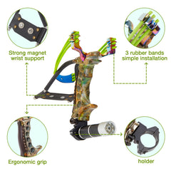 LOLBUY slingshot magnet design supports quick ball replenishment during practice.