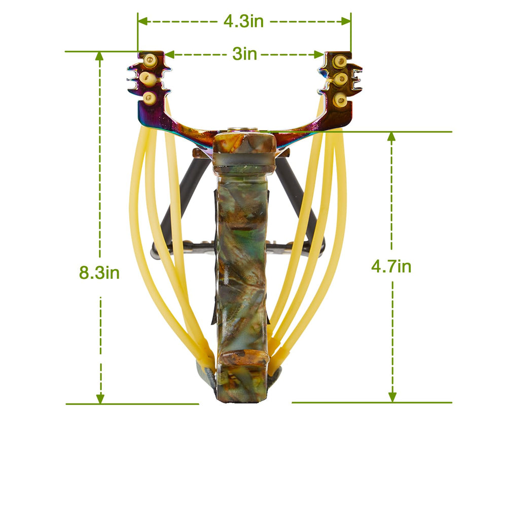 LOLBUY wrist brace on slingshot provides stable support during shots.