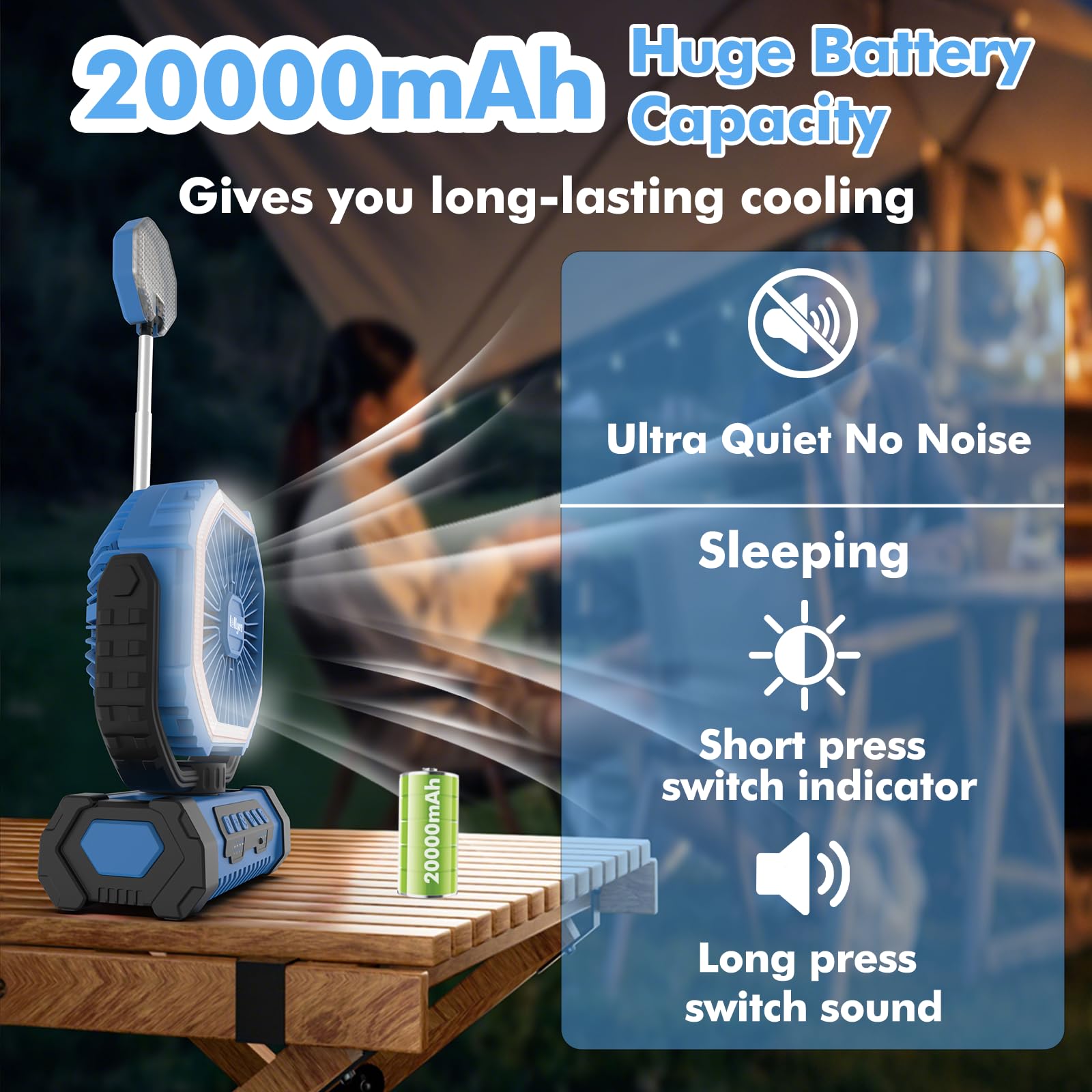 Lollyes multiple timer modes help tailor cooling or lighting to your sleep or activities.