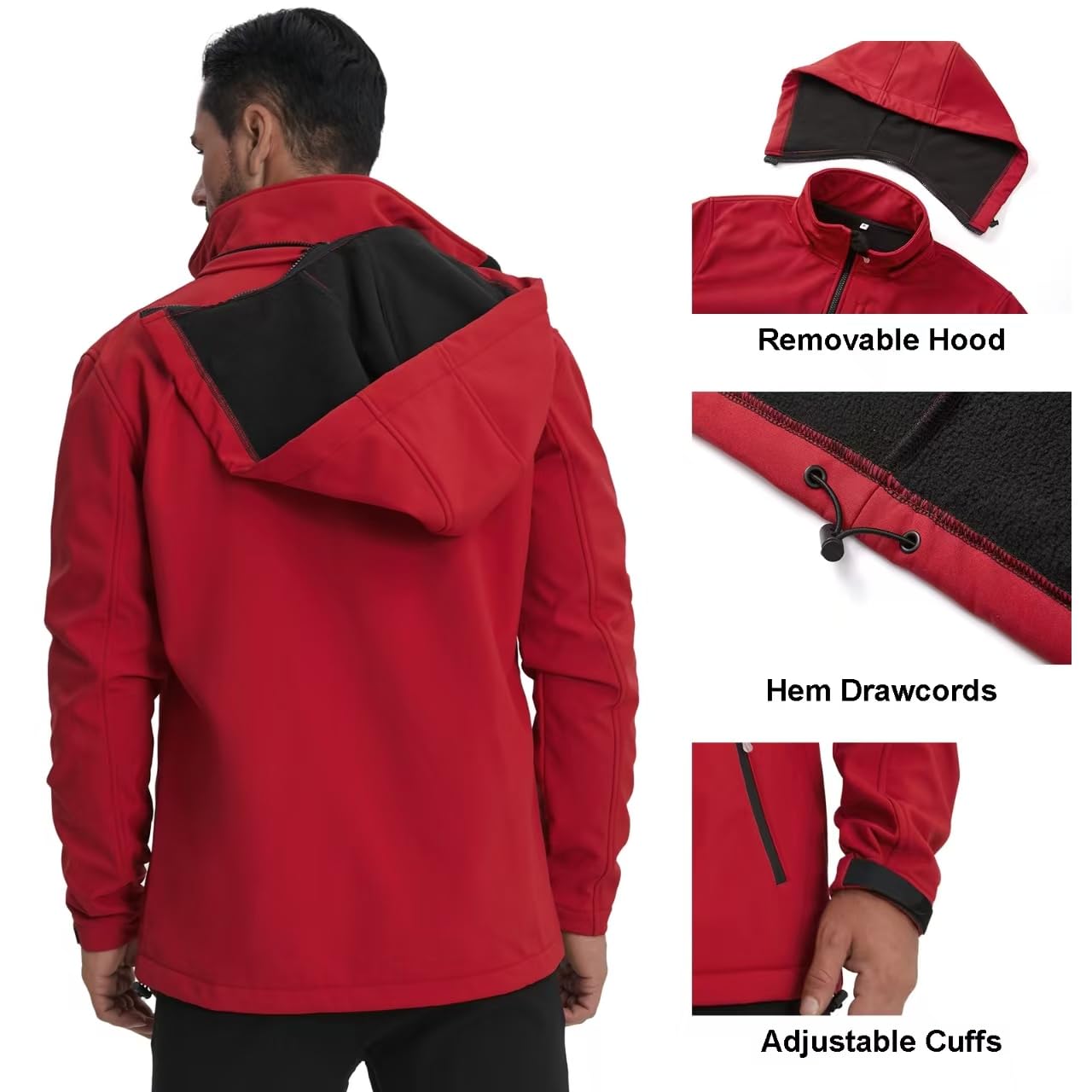Lololeneon softshell jacket adjustable cuffs demonstrating secure fit during activity