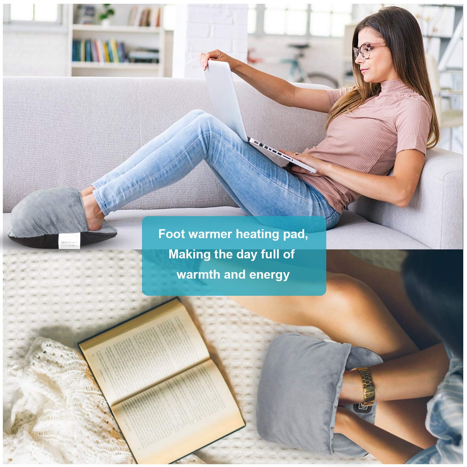 lomitech foot warmer ultra-plush micro mink lining feels luxurious