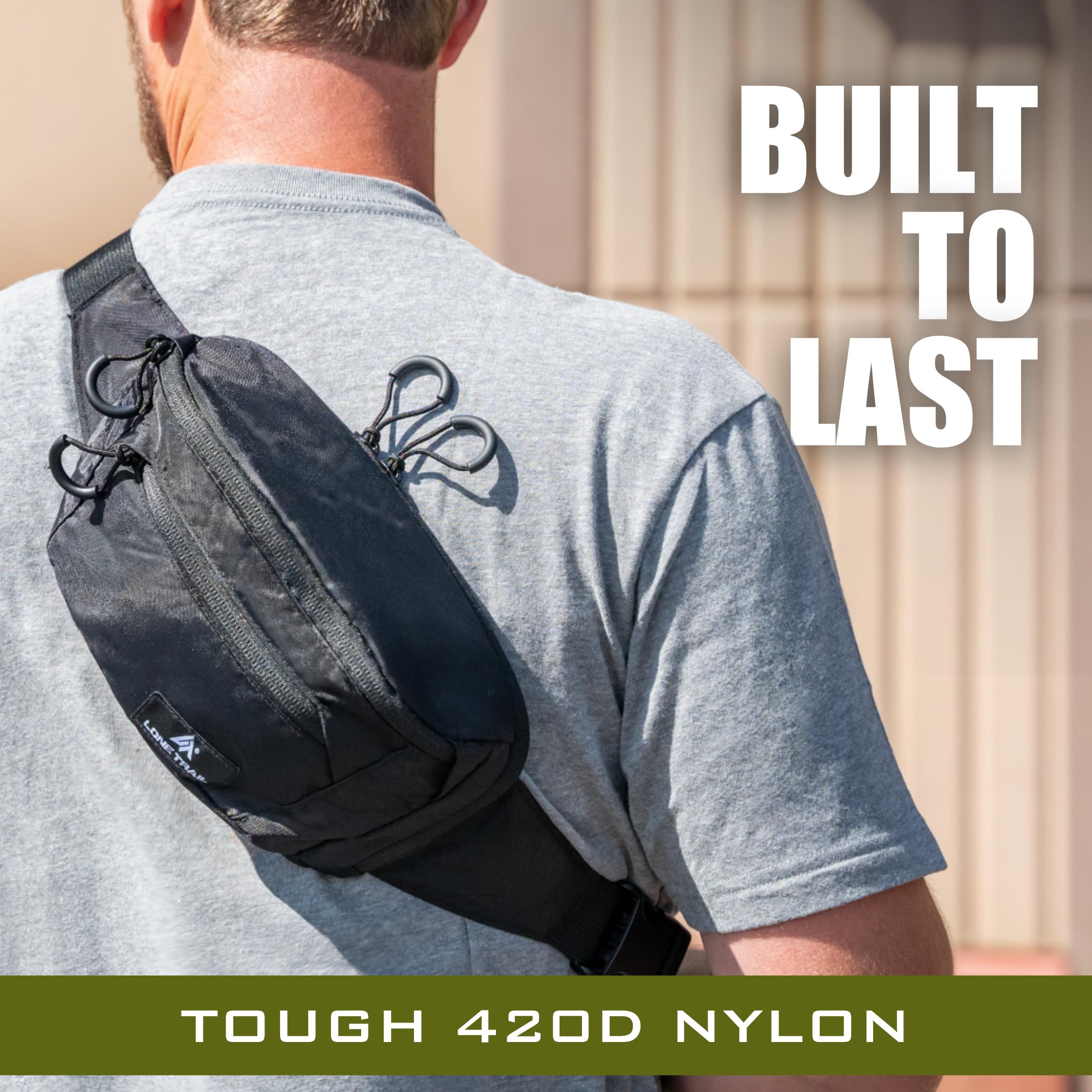 Lone Trail large CCW fanny pack hiking travel use ready for outdoor adventures.